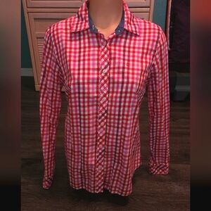 IZOD plaid button up long sleeve